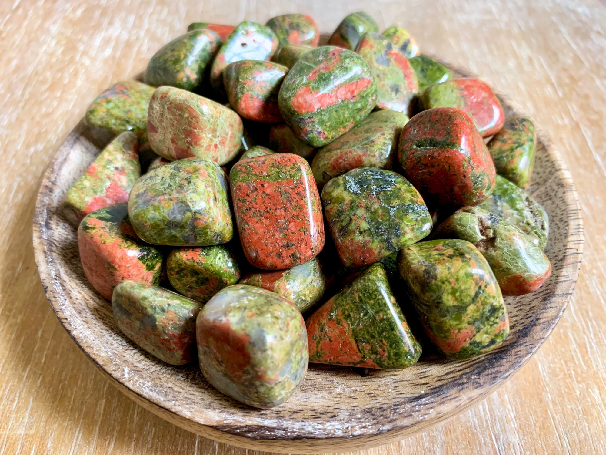 Unakite Tumbled Stone - Small