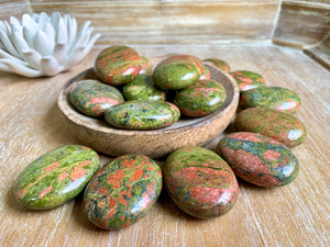 Unakite Palm Stone