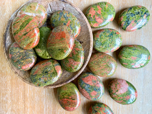 Unakite Palm Stone