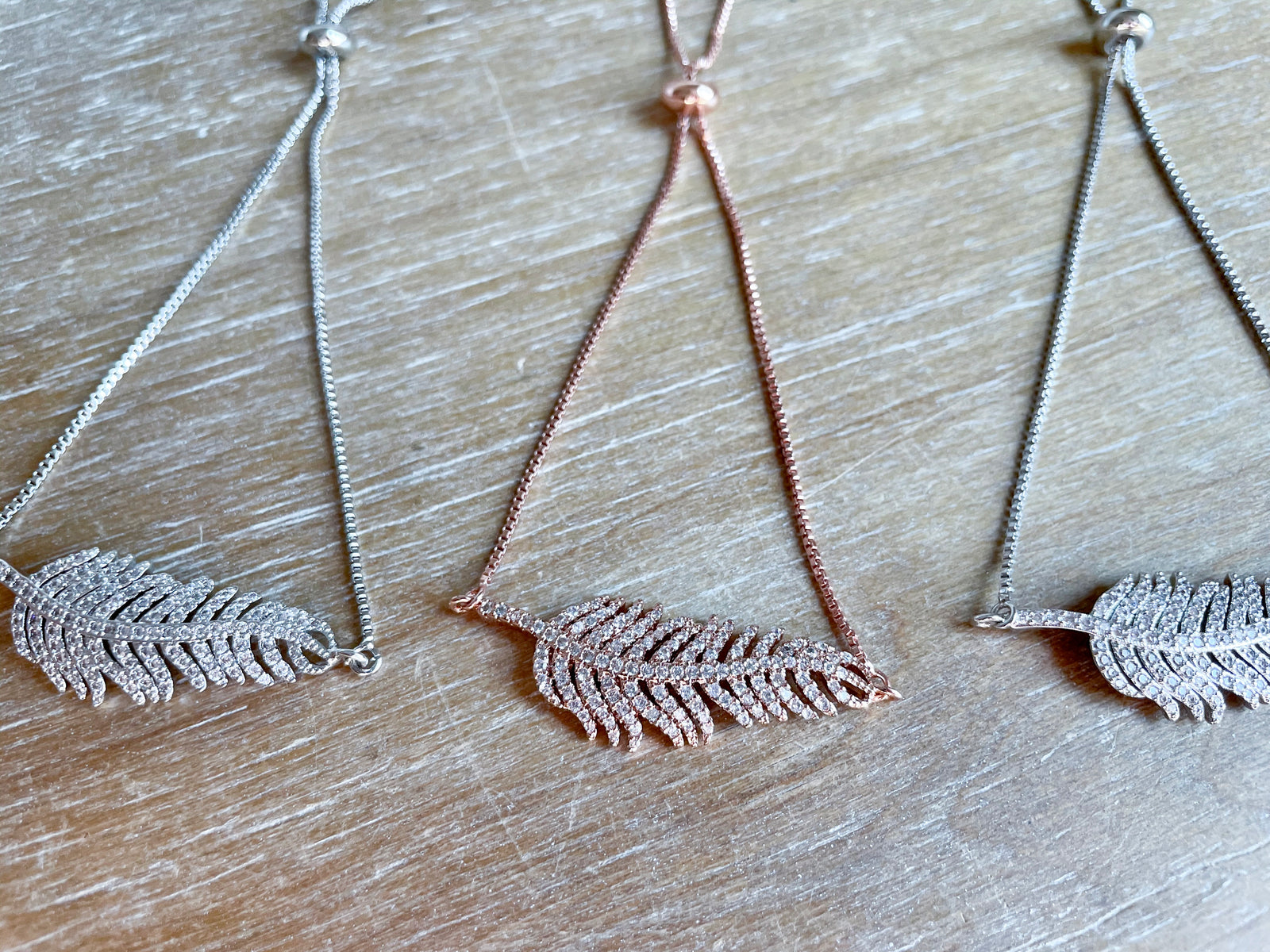 Adjustable Bracelet || Feather