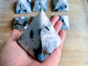 Rainbow Moonstone Pyramid