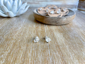 Herkimer Diamond Post Sterling Earrings || Double Terminated