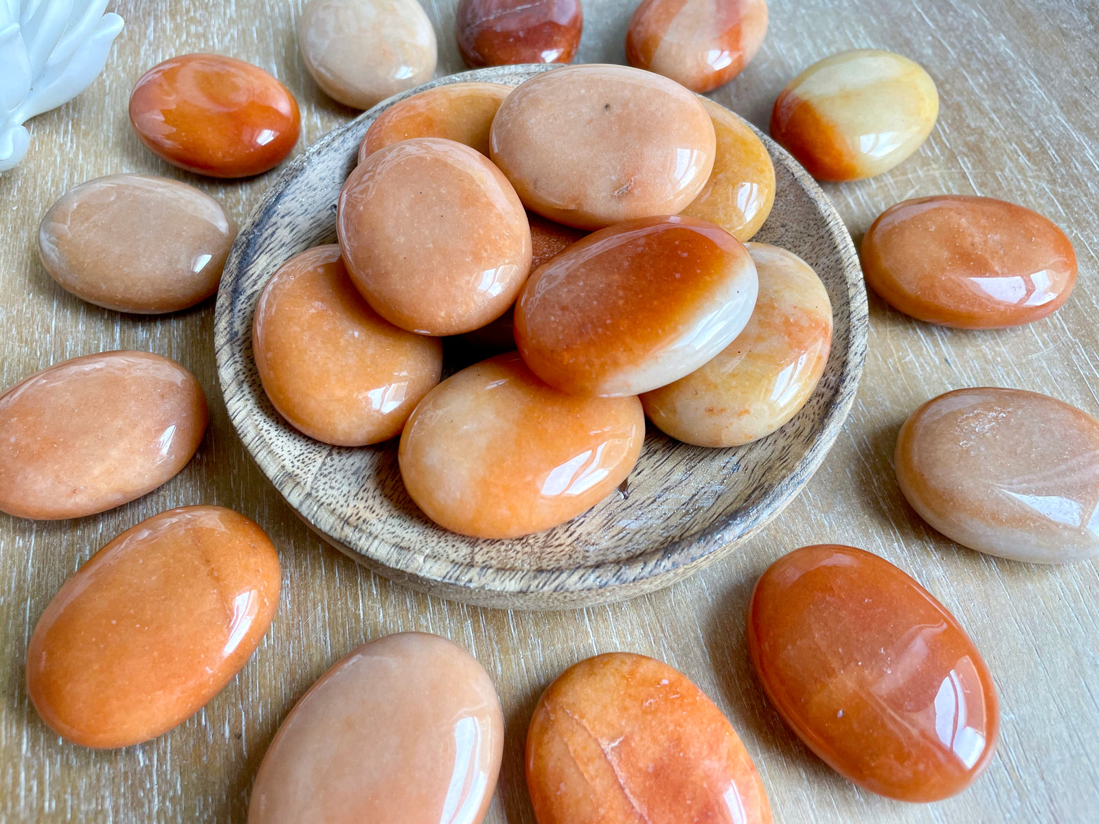 Red Aventurine Palm Stone
