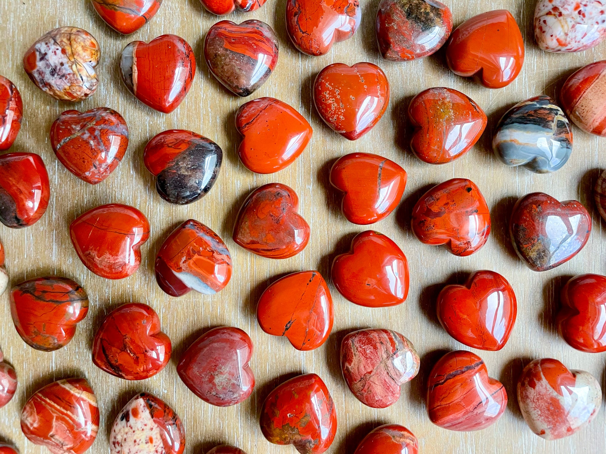 Red Jasper Heart