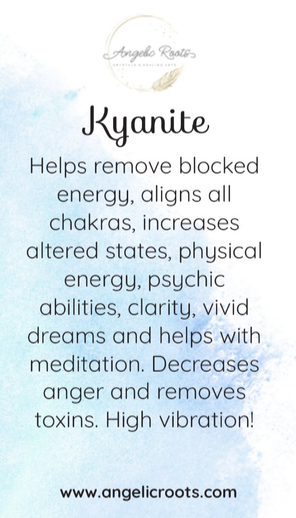 Kyanite Crystal Card