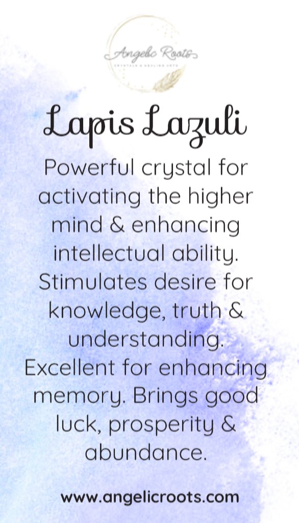 Lapis Lazuli Crystal Card