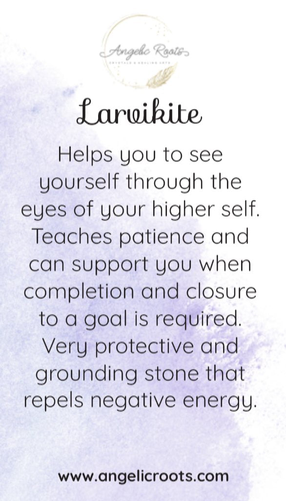 Larvikite Crystal Card
