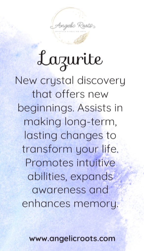Lazurite Crystal Card