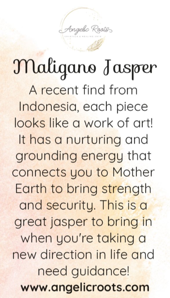 Maligano Jasper Crystal Card