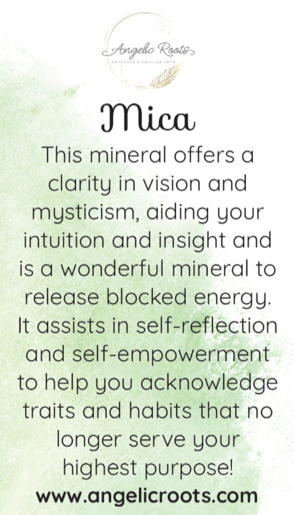 Mica Crystal Card