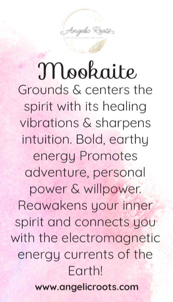 Mookaite Crystal Card