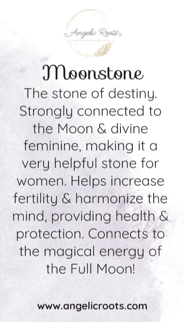 Moonstone Crystal Card