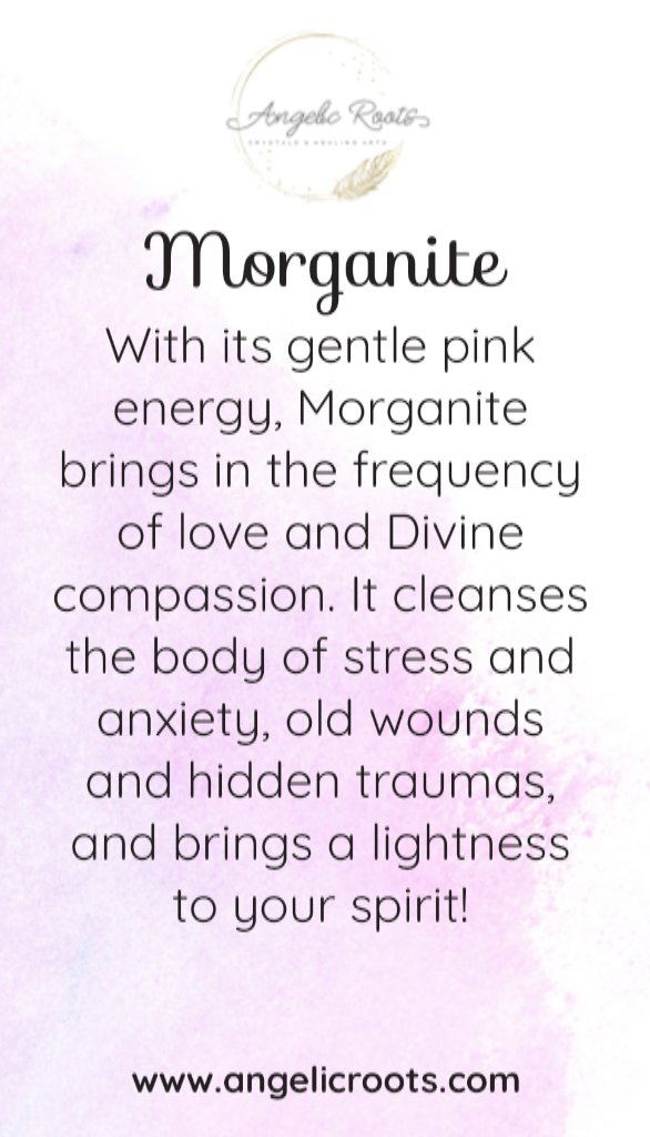 Morganite Crystal Card