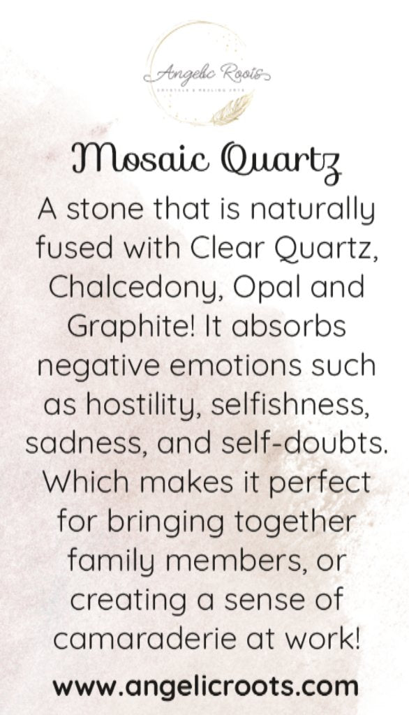 Mosaic Quartz Crystal Card