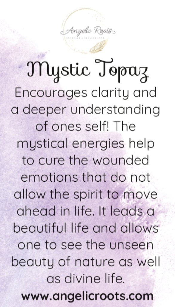 Mystic Topaz Crystal Card
