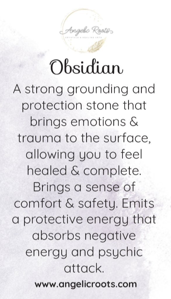 Obsidian Crystal Card