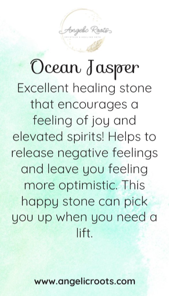 Ocean Jasper Crystal Card