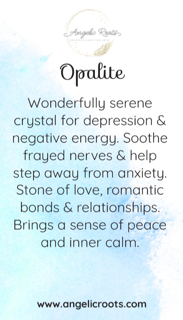 Opalite Crystal Card