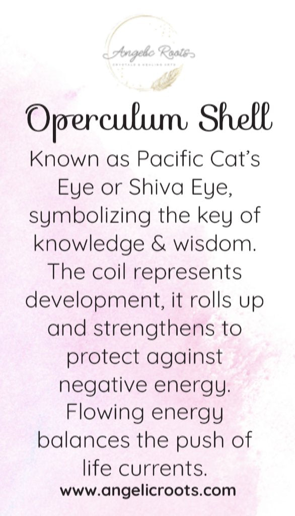 Operculum Shell Crystal Card