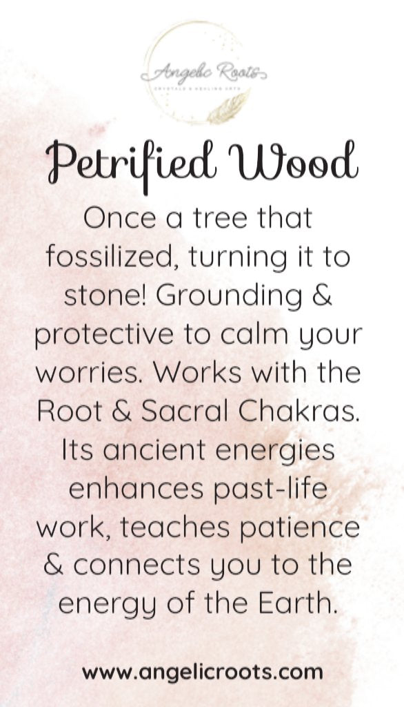 Petrified Wood Crystal Card