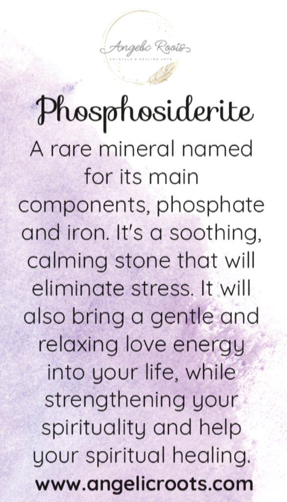 Phosphosiderite Crystal Card