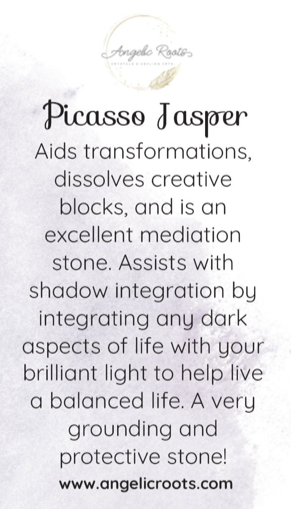 Picasso Jasper Crystal Card