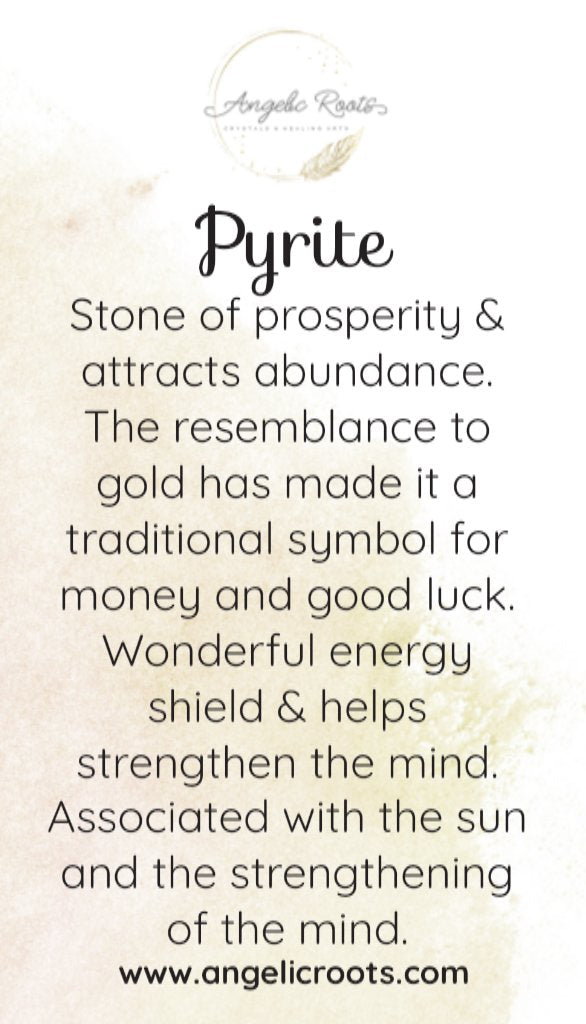 Pyrite Crystal Card