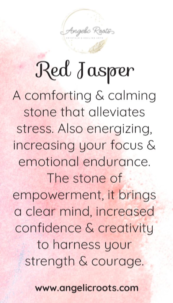 Red Jasper Crystal Card