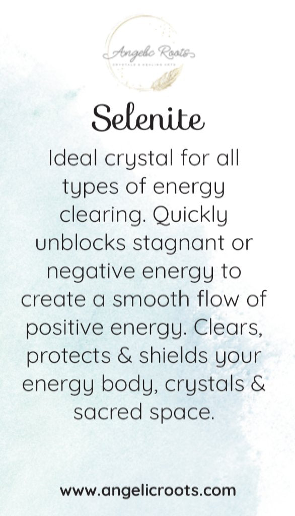 Selenite Crystal Card