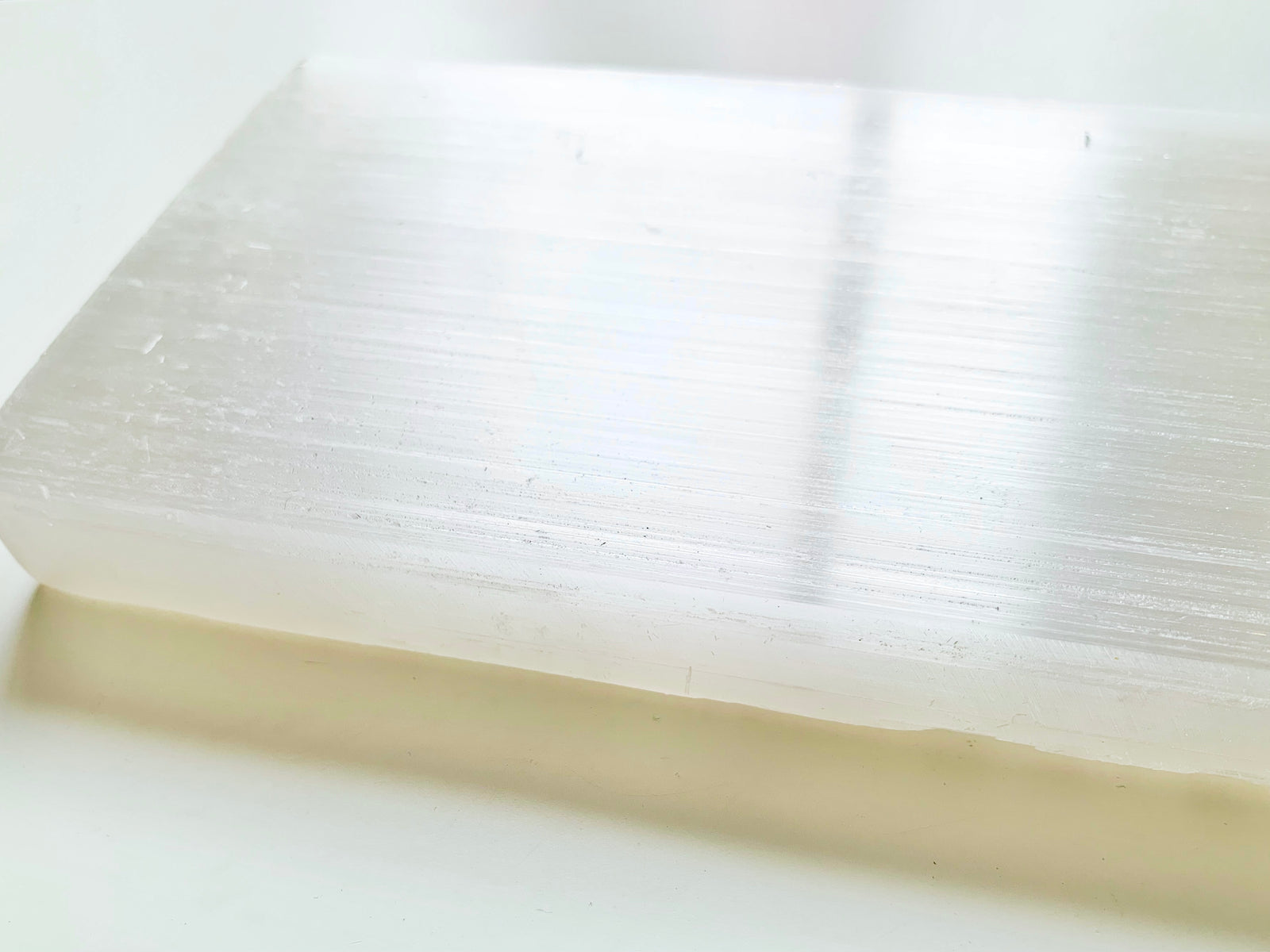 Selenite Rectangle Charging Plate - Polished Finish