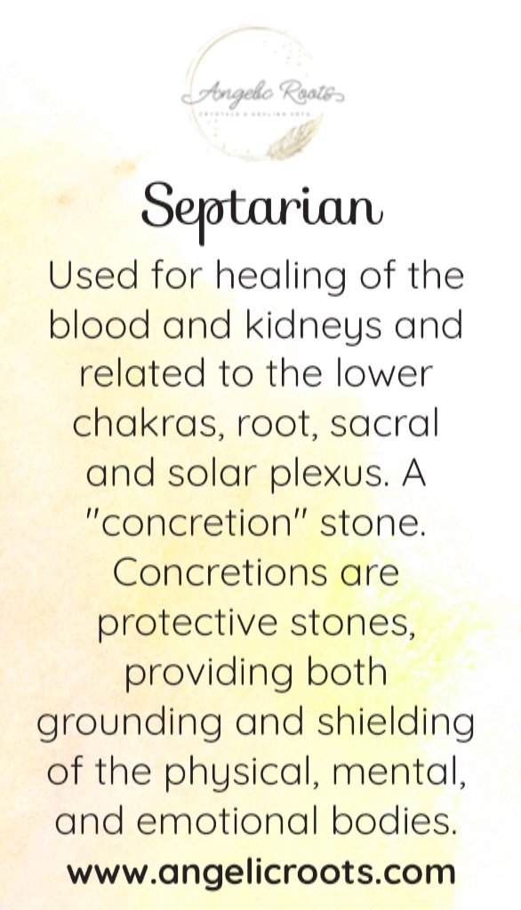 Septarian Crystal Card