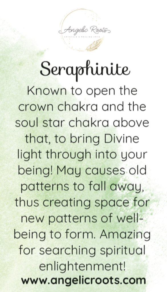 Seraphinite Crystal Card