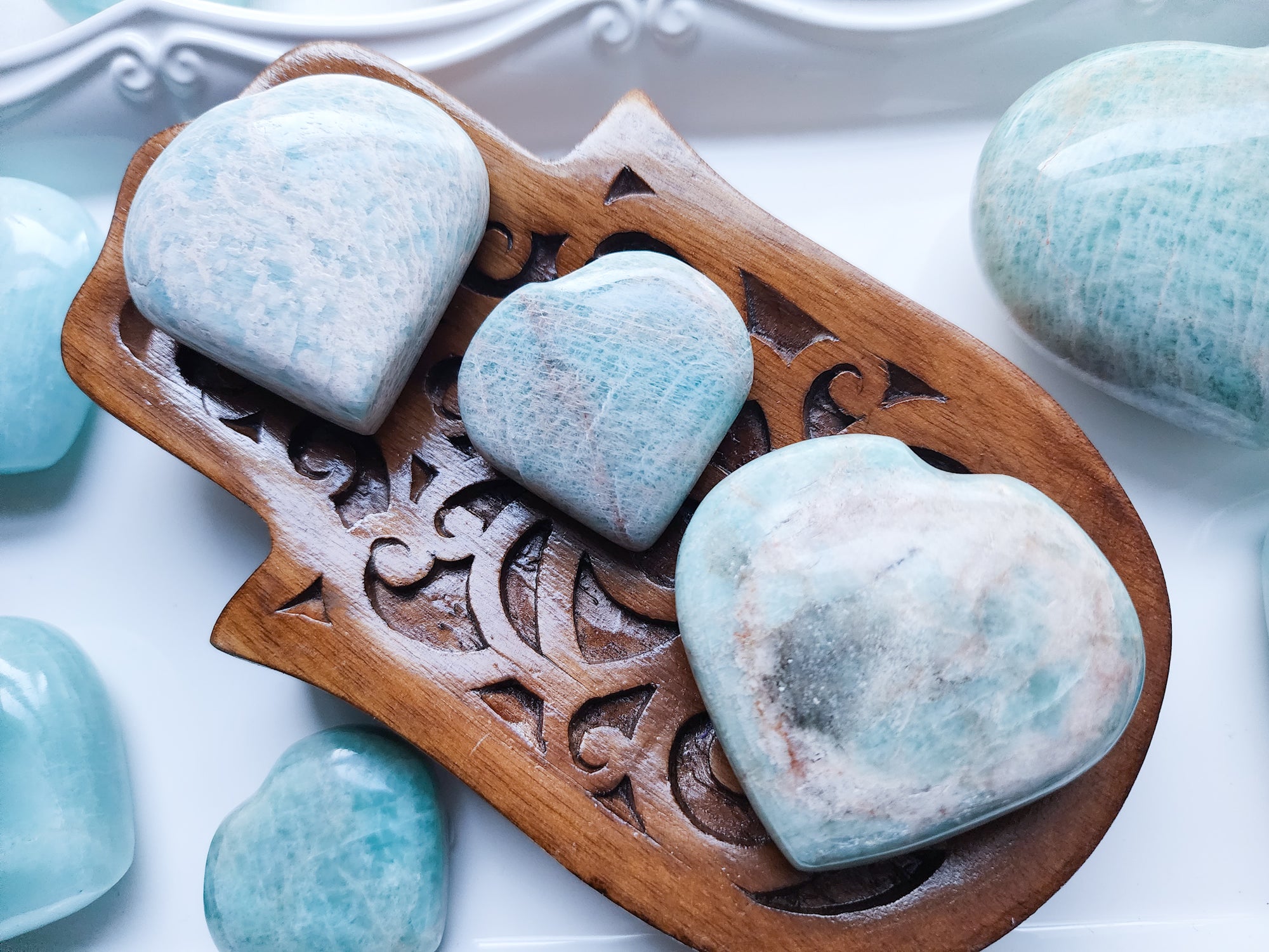 Amazonite Heart