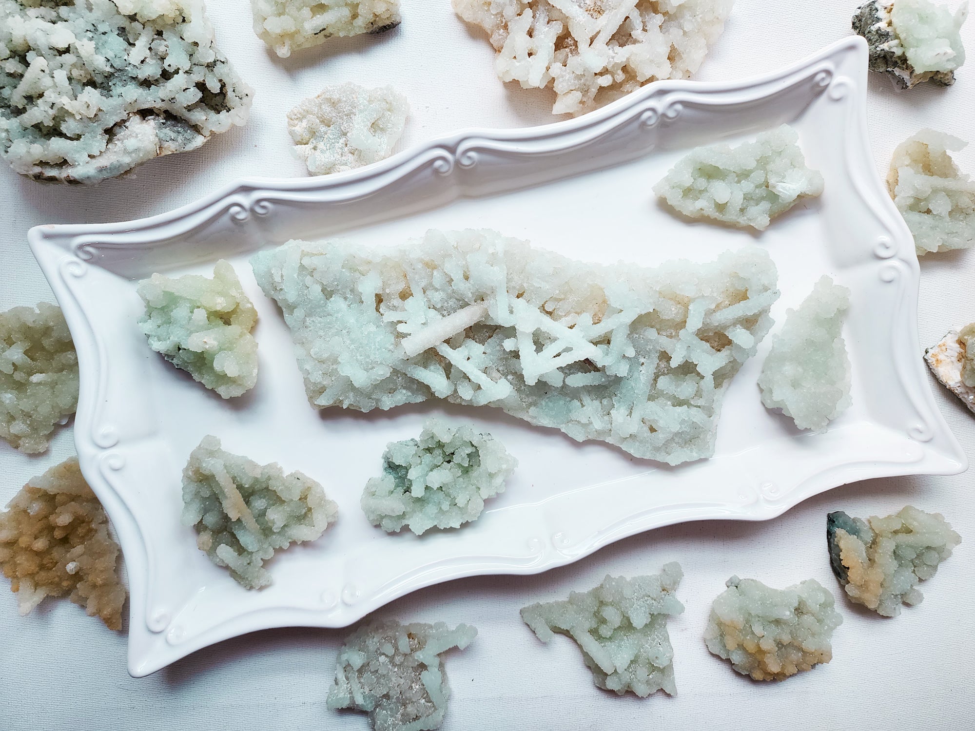 Raw Druzy Prehnite