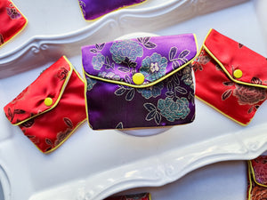 Floral Silk Keeper Pouch