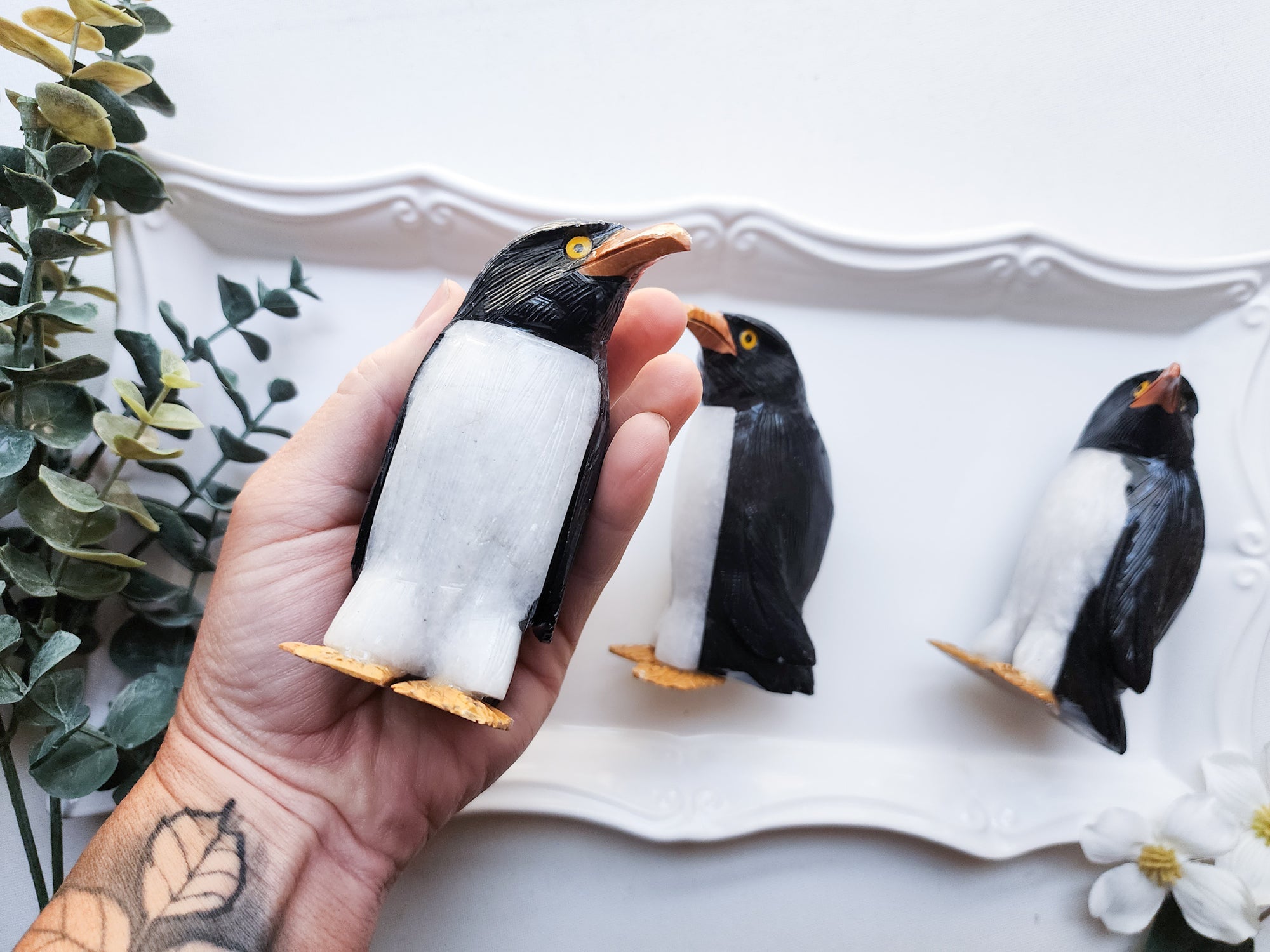 Onyx & Alabaster Penguin