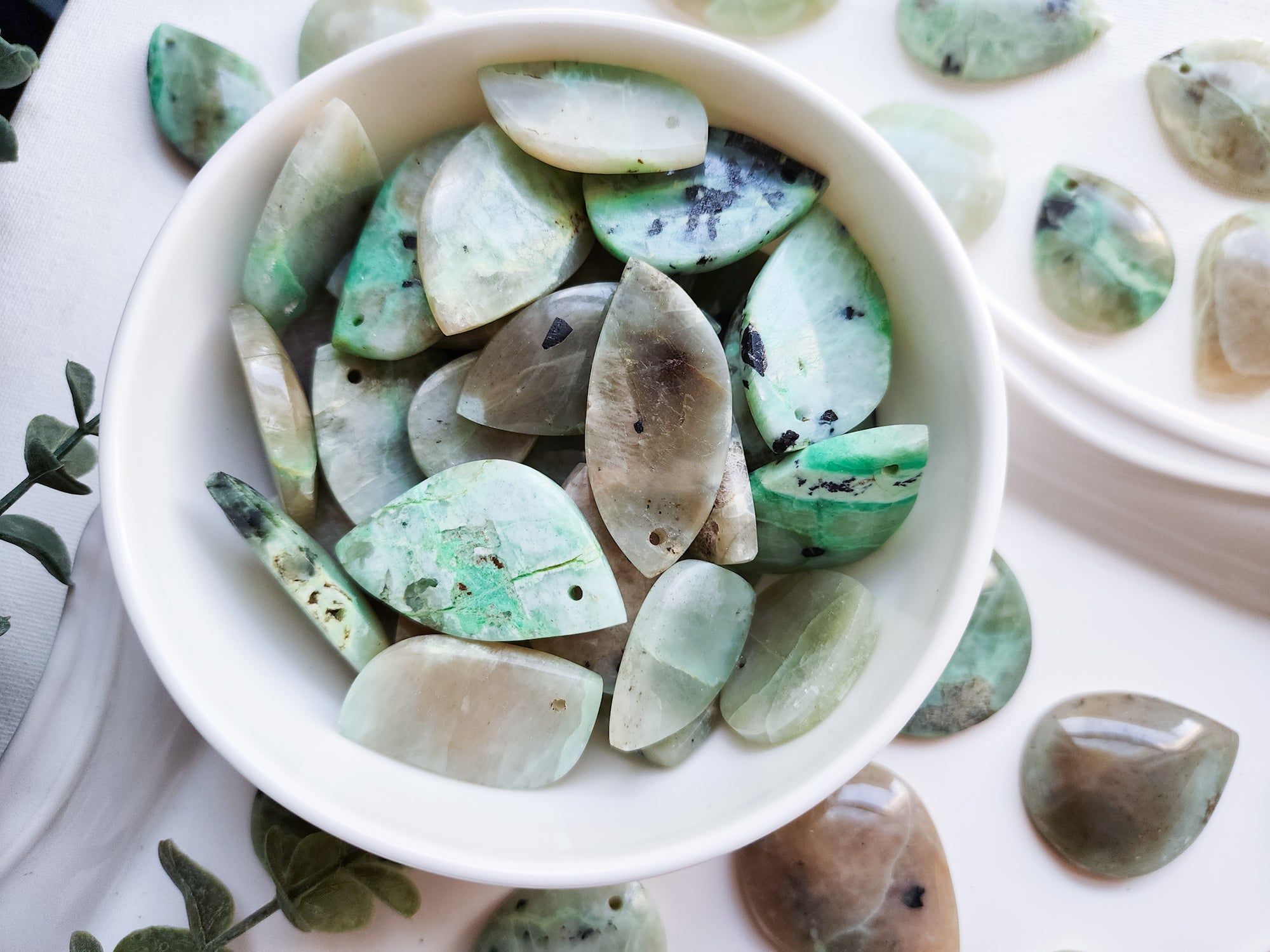 Green Moonstone Cabochon