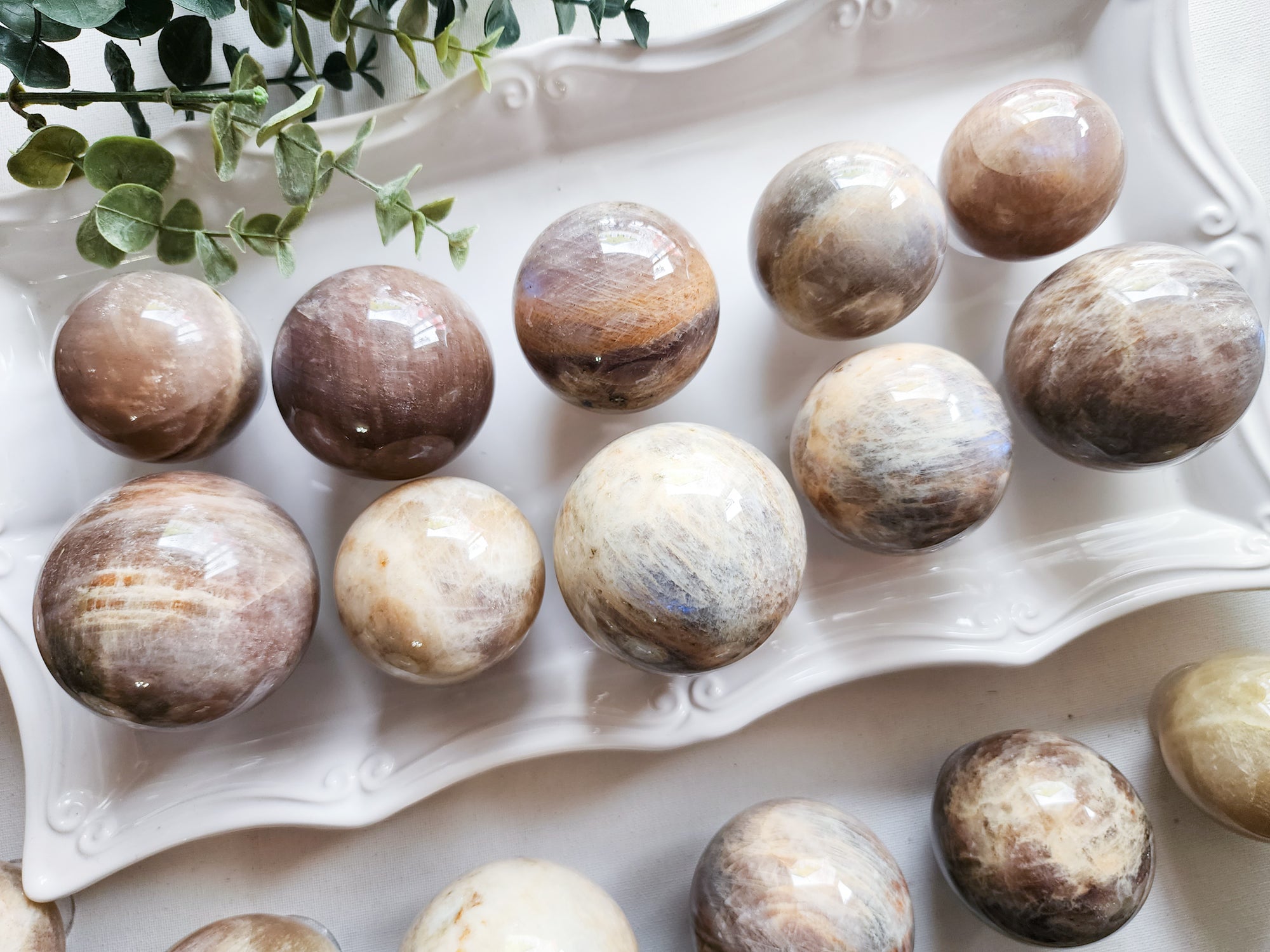 Moonstone & Sunstone Mix Sphere