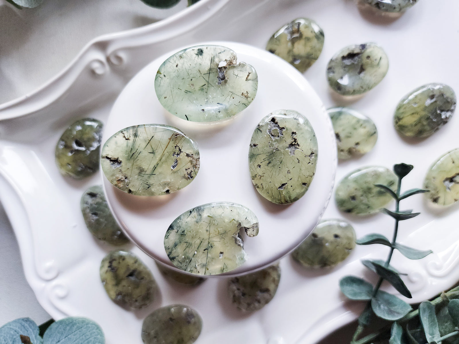 Prehnite Mini Worry Stone