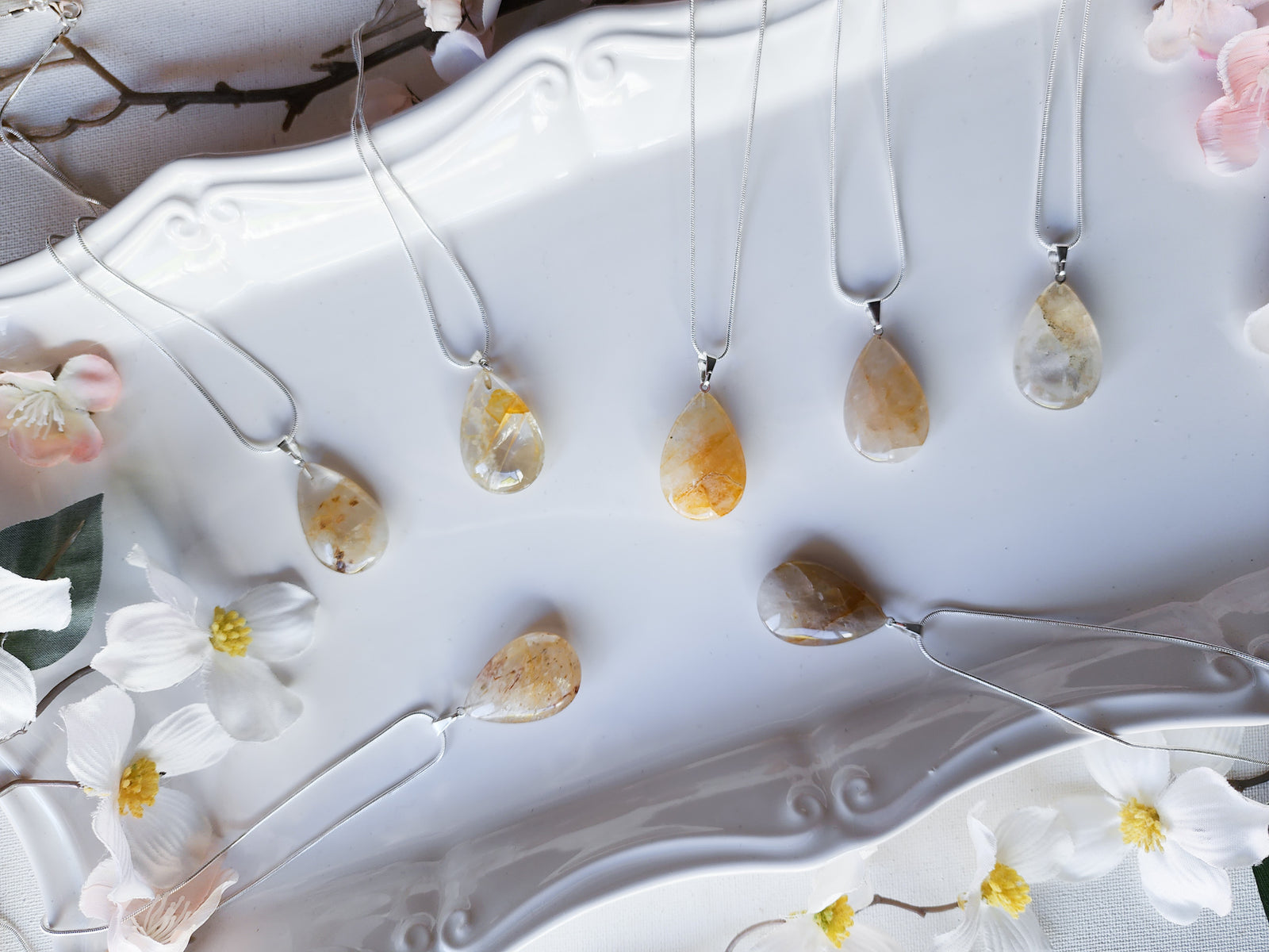 Golden Healer Dew Drop Necklace