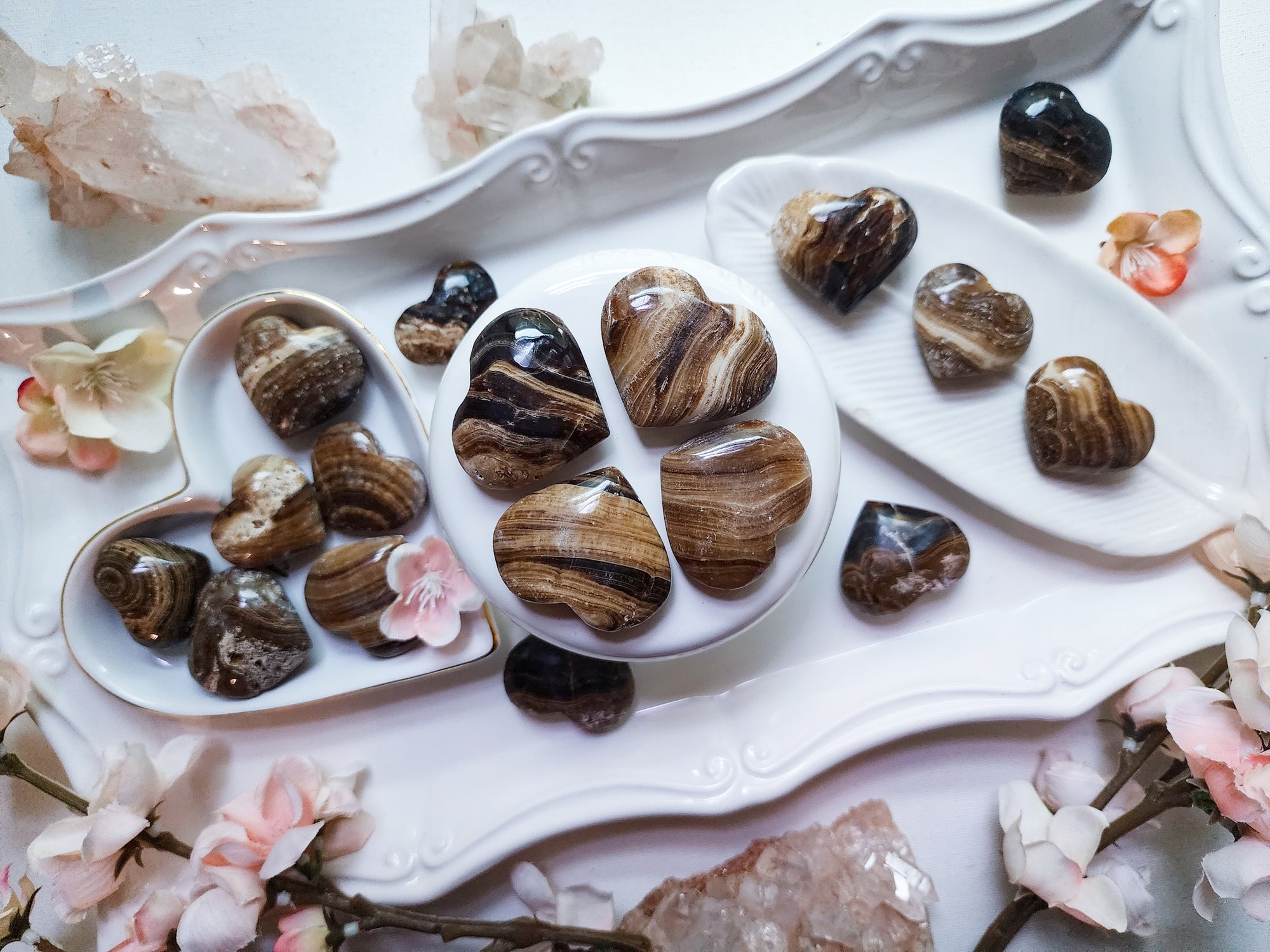 Chocolate Calcite Mini Heart