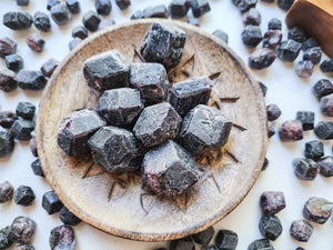 Garnet Raw Faceted Tumble