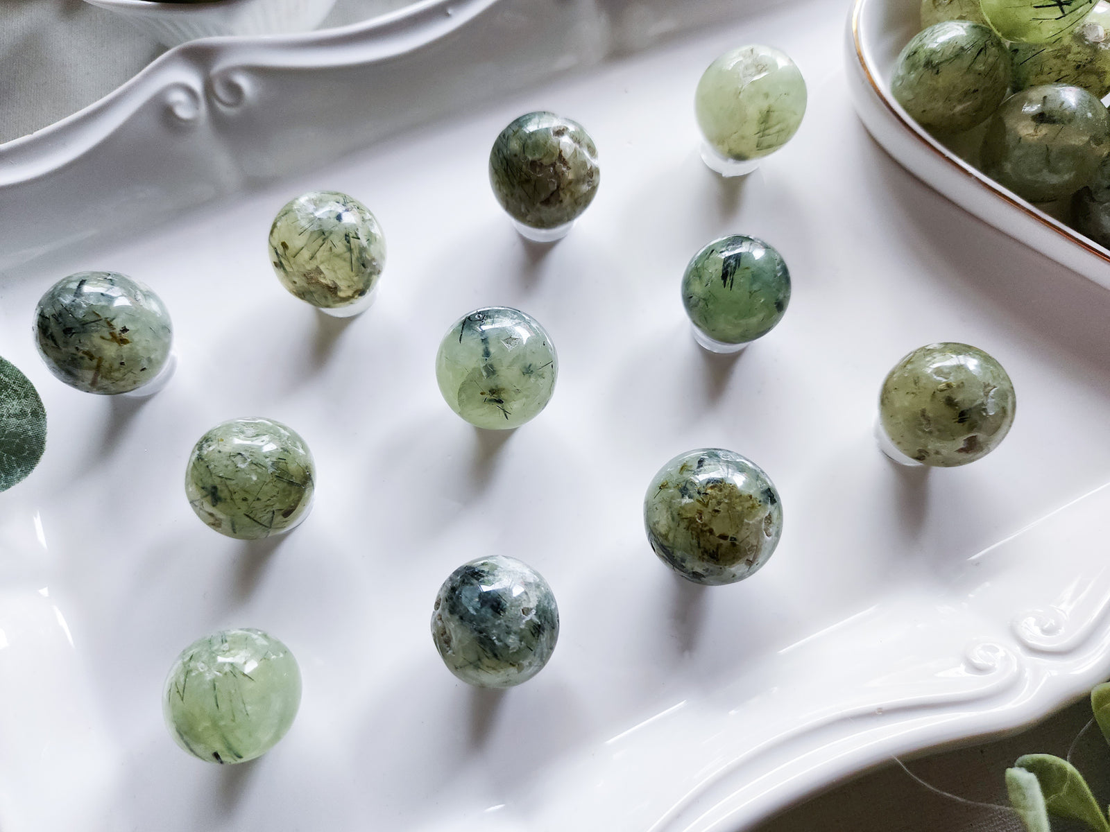Prehnite Sphere || Marble