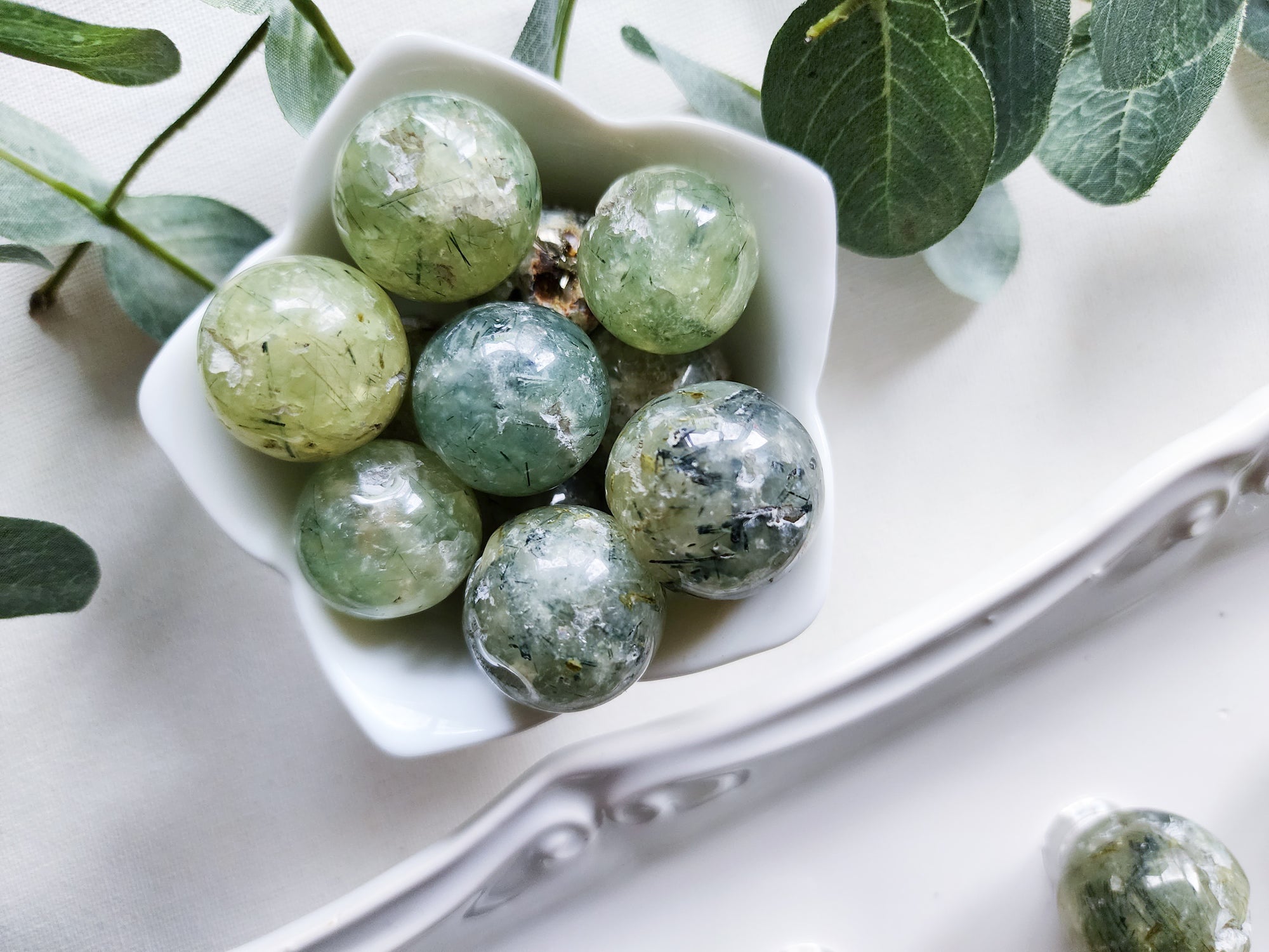 Prehnite Sphere || Marble