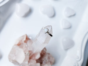 Moonstone Dainty Sterling || Triangle