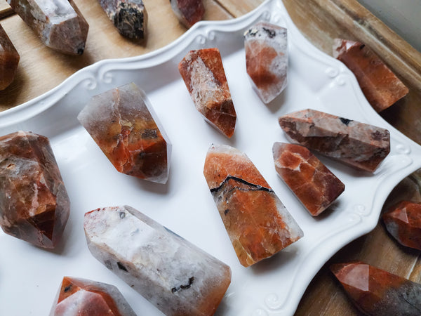 Quartz Root Tips Mosaic Quartz Point - Angelic Roots