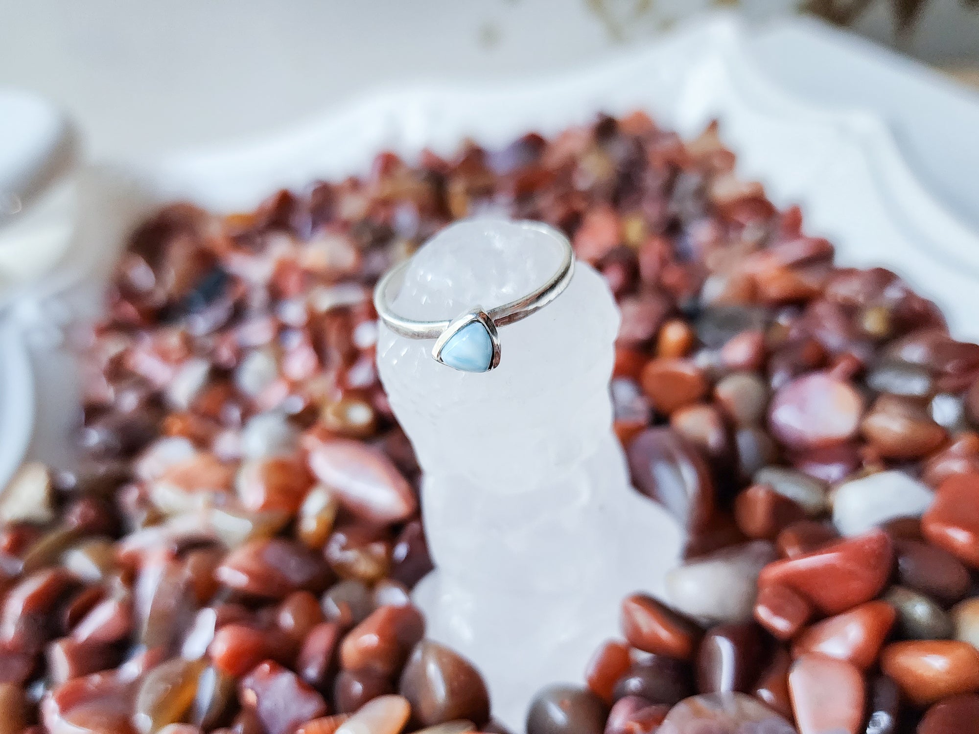 Larimar Dainty Sterling || Triangle