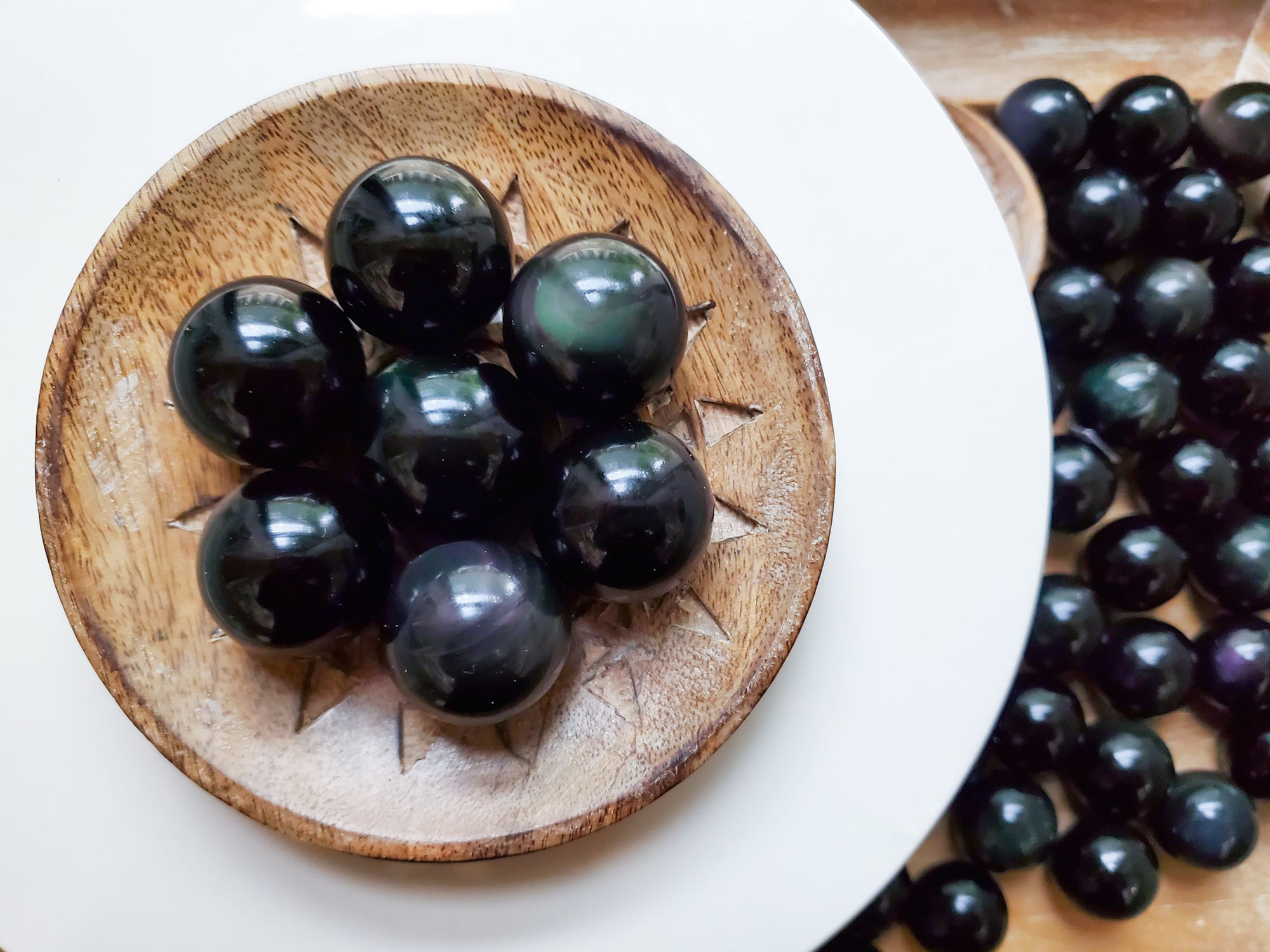 Rainbow Obsidian Sphere