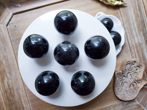 Silver Sheen Obsidian Sphere