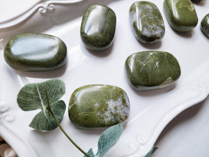 Vesuvianite Soap Palm Stone